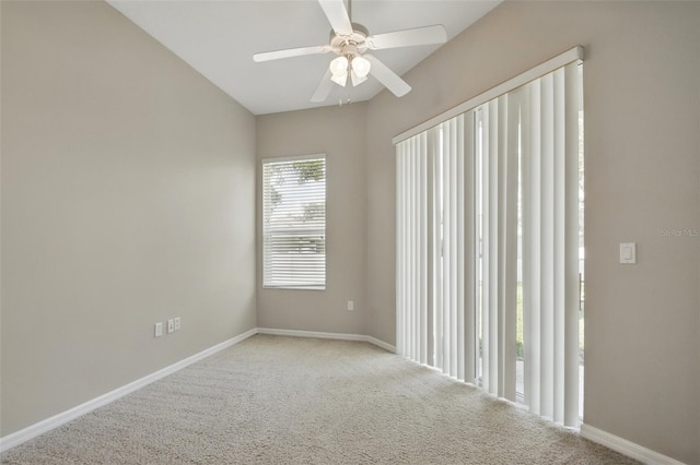 2674 Spicebush Loop, Apopka, FL 32712 - empty room featuring carpet floors, a ceiling fan, and baseboards