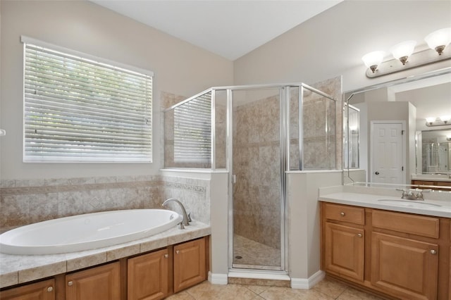 2674 Spicebush Loop, Apopka, FL 32712 - bathroom with healthy amount of natural light, vanity, and a stall shower