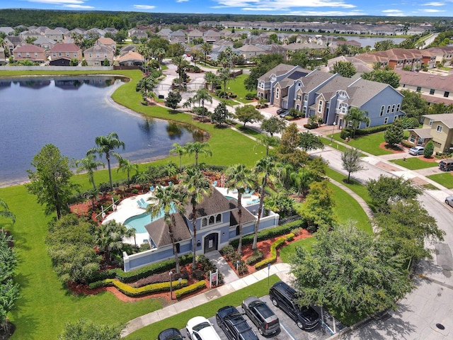 2311 Chatham Place Dr, Orlando, FL 32824 - aerial perspective of suburban area featuring a large body of water and a pool
