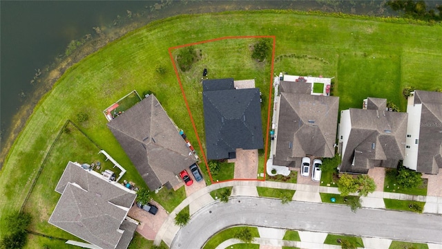 4952 Longmeadow Park St, Orlando, FL 32811 - aerial perspective of suburban area featuring property boundaries highlighted