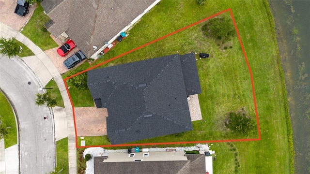 4952 Longmeadow Park St, Orlando, FL 32811 - view from above of property featuring property parcel outlined
