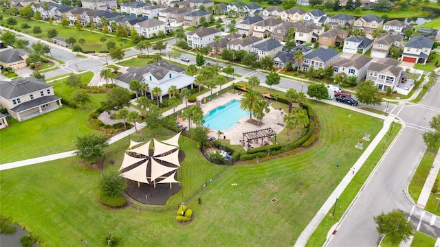 4952 Longmeadow Park St, Orlando, FL 32811 - aerial perspective of suburban area with a pool