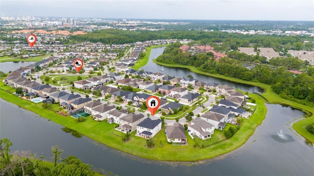 4952 Longmeadow Park St, Orlando, FL 32811 - aerial overview of property's location with a large body of water and nearby suburban area