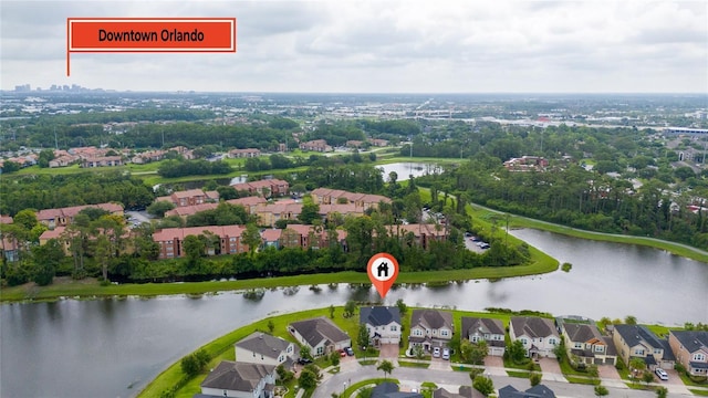 4952 Longmeadow Park St, Orlando, FL 32811 - aerial perspective of suburban area featuring a large body of water
