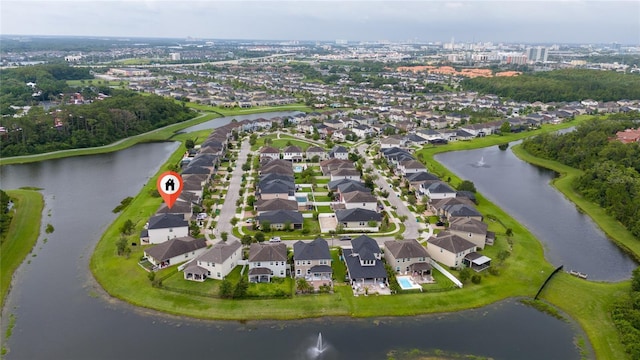 4952 Longmeadow Park St, Orlando, FL 32811 - aerial overview of property's location with a large body of water and nearby suburban area