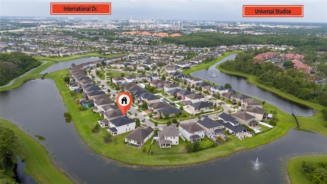 4952 Longmeadow Park St, Orlando, FL 32811 - aerial view of property's location featuring a nearby body of water and nearby suburban area