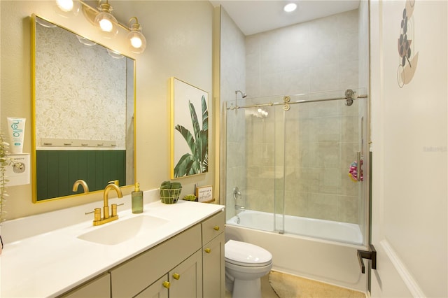 95353 Orchid Blossom Trl, Fernandina Beach, FL 32034 - full bath featuring vanity, toilet, and combined bath / shower with glass door
