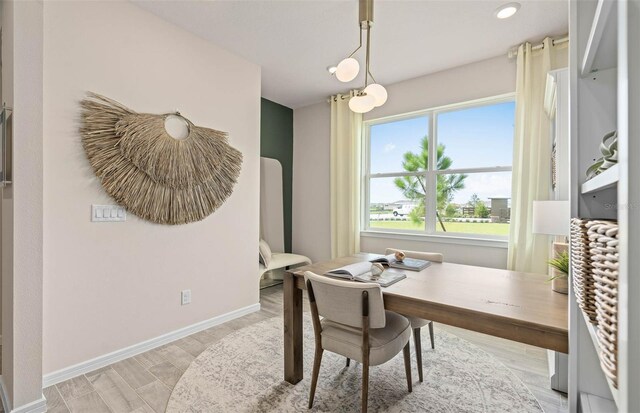 1811 Spring Shower Cir, Kissimmee, FL 34744 - office space with baseboards and light wood-style flooring