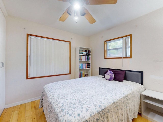 720 Meadow St, Sanford, FL 32773 - bedroom featuring light wood-style floors and a ceiling fan
