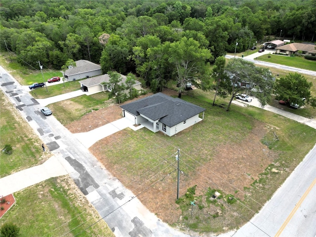 10333 N Halsey Way, Citrus Springs, FL 34434 - drone / aerial view of a heavily wooded area