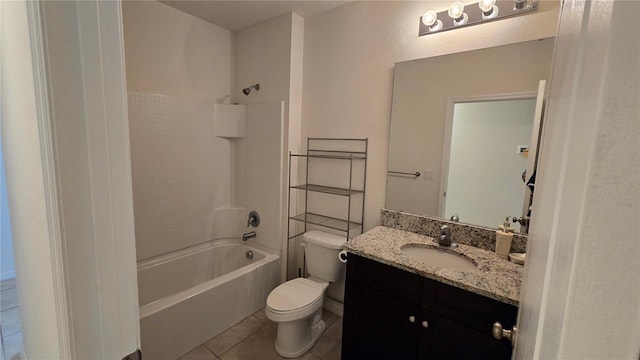3202 Timber Hawk Cir, Ocoee, FL 34761 - full bath featuring toilet, tile patterned floors, vanity, and tub / shower combination