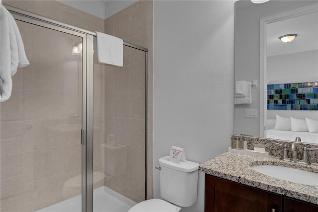 7524 Marker Ave, Kissimmee, FL 34747 - full bath with toilet, vanity, and a shower stall