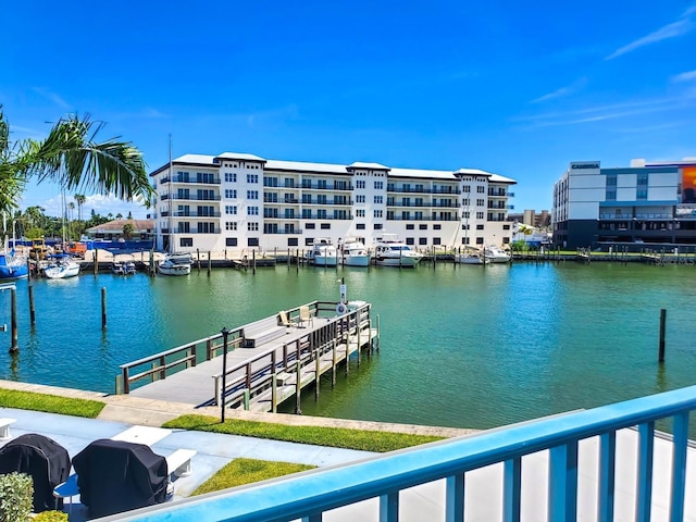 215 Medallion Blvd Unit G, Madeira Beach, FL 33708 - dock area featuring a water view
