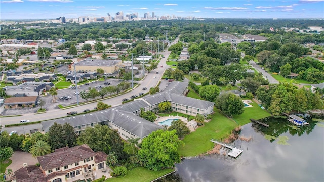 2893 S Osceola Ave Unit E6, Orlando, FL 32806 - aerial view of property and surrounding area with a large body of water and nearby urban area