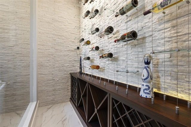 3428 Chaine Du Lac Blvd, Windermere, FL 34786 - wine room with marble finish floors