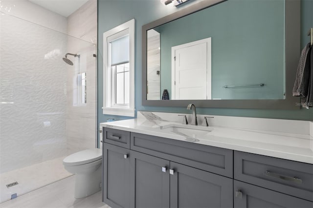 3428 Chaine Du Lac Blvd, Windermere, FL 34786 - full bathroom with vanity, tiled shower, and tile patterned flooring