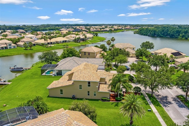 2631 Captains Ct, Kissimmee, FL 34746 - aerial view of residential area featuring a large body of water