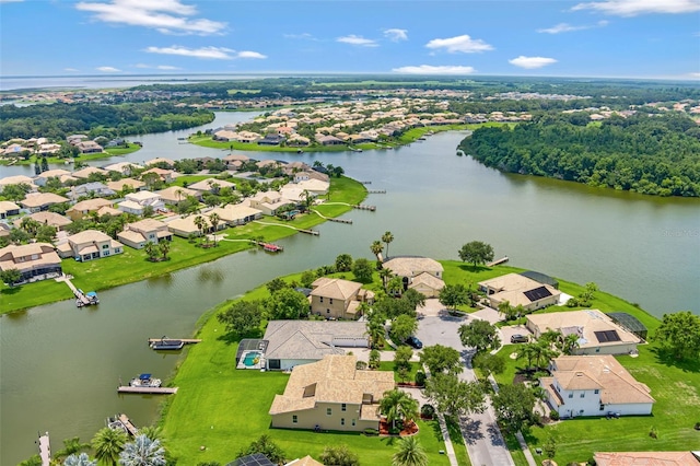 2631 Captains Ct, Kissimmee, FL 34746 - aerial view of residential area with a large body of water