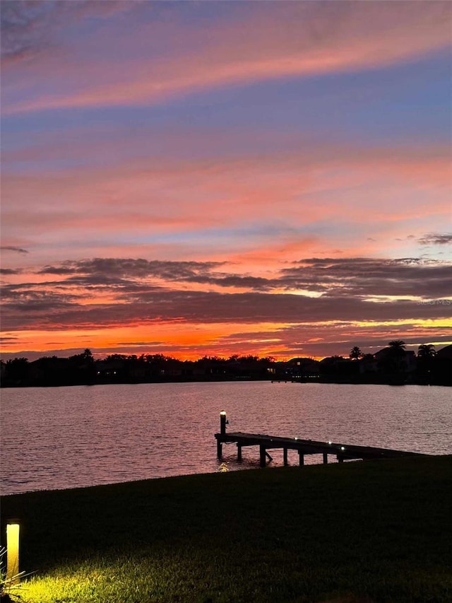 2631 Captains Ct, Kissimmee, FL 34746 - dock area featuring a water view