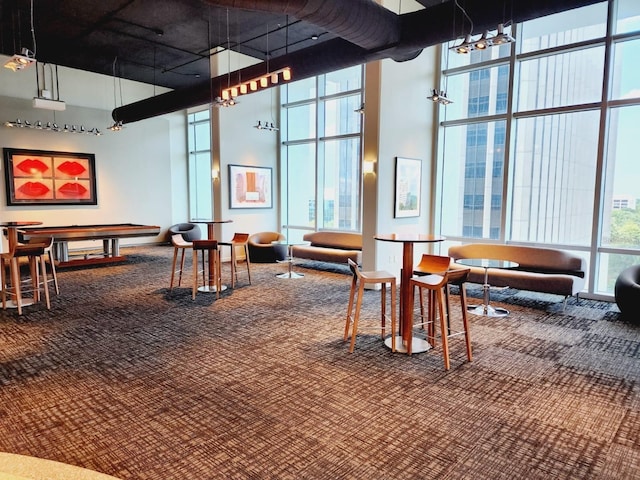 150 E Robinson St Unit 419, Orlando, FL 32801 - lobby featuring a high ceiling and a wall of windows