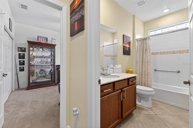 8336 SW 77th Ct, Ocala, FL 34476 - full bath featuring vanity, toilet, and shower / bath combo with shower curtain