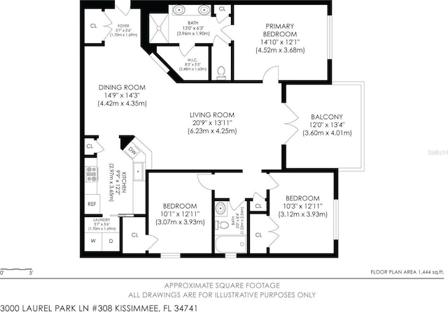 3000 Laurel Park Ln Unit 308, Kissimmee, FL 34741 - home floor plan