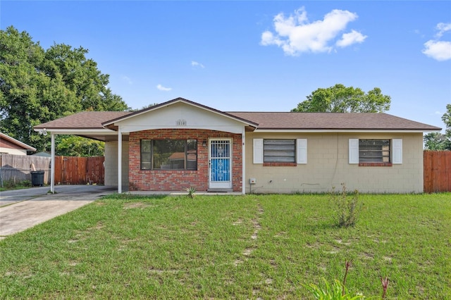 510 Peach Tree Ln, Altamonte Springs, FL 32701 - ranch-style house featuring driveway, a carport, and roof with shingles