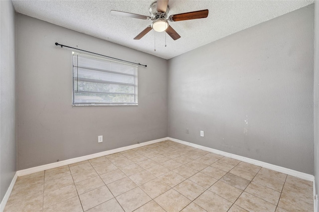 510 Peach Tree Ln, Altamonte Springs, FL 32701 - spare room featuring a textured ceiling, ceiling fan, and light tile patterned floors