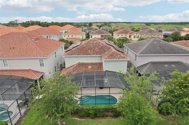 7033 Oakwood St, Davenport, FL 33837 - aerial view of residential area featuring a pool