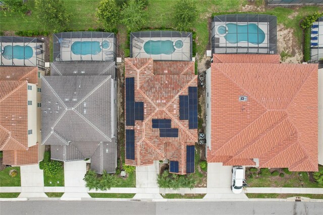 7033 Oakwood St, Davenport, FL 33837 - aerial view of a pool