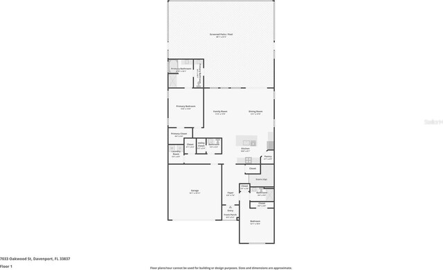7033 Oakwood St, Davenport, FL 33837 - room layout