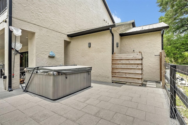 2459 Mcgregor Oaks Ln, Deland, FL 32720 - view of patio featuring a hot tub