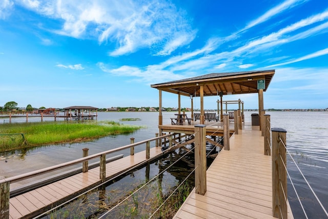 10241 Pointview Ct, Orlando, FL 32836 - dock area featuring a water view and boat lift