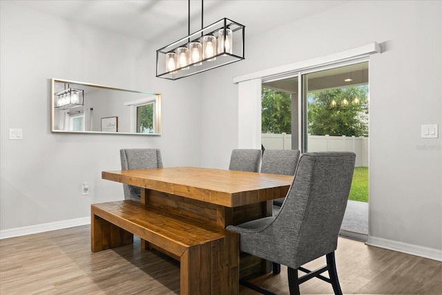 17416 Painted Leaf Way, Clermont, FL 34714 - dining space with wood finished floors and baseboards