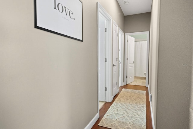 3307 Kentshire Blvd, Ocoee, FL 34761 - hallway with wood finished floors and baseboards