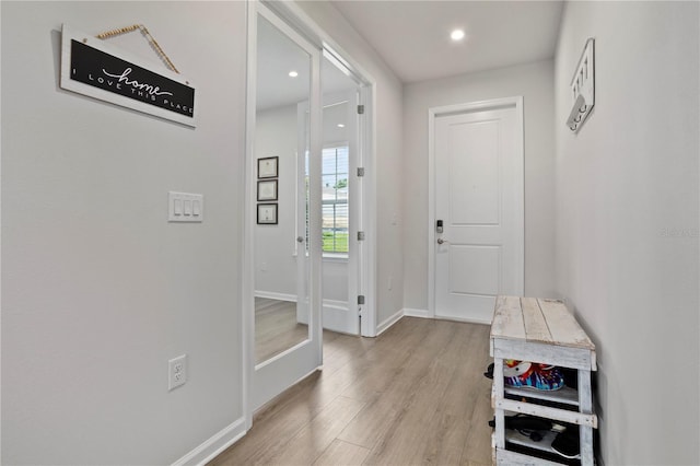 2168 Aibonito Cir, Clermont, FL 34711 - entryway with light wood finished floors and recessed lighting
