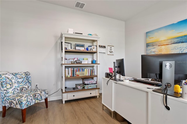 2168 Aibonito Cir, Clermont, FL 34711 - office area featuring wood finished floors and baseboards
