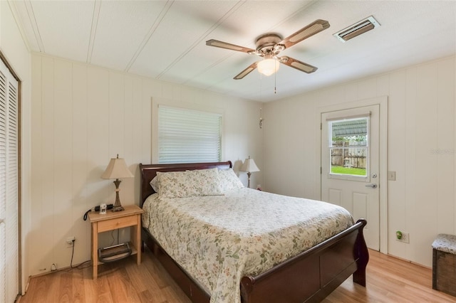 142 Florence Blvd, Debary, FL 32713 - bedroom featuring light wood finished floors and ceiling fan
