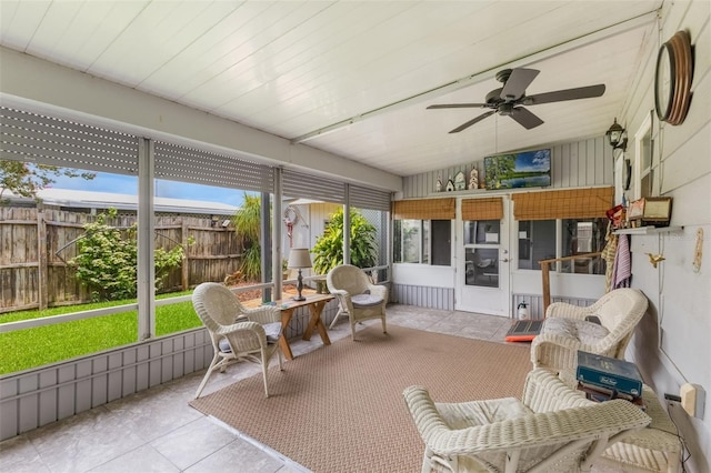 142 Florence Blvd, Debary, FL 32713 - sunroom with a ceiling fan