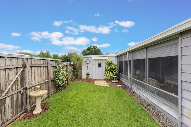 142 Florence Blvd, Debary, FL 32713 - view of yard featuring a sunroom