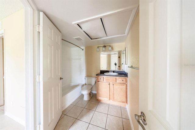 420 Forestway Cir Unit 206, Altamonte Springs, FL 32701 - bathroom with tile patterned floors, vanity, toilet, and  shower combination