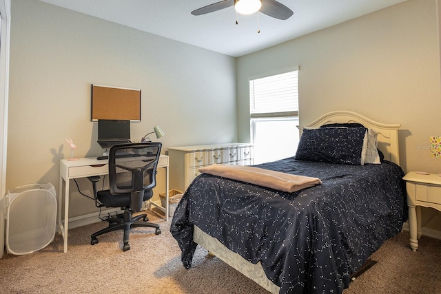 5416 Tessin Trl, Saint Cloud, FL 34771 - carpeted bedroom featuring a ceiling fan