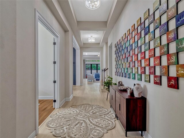 8047 Chilton Dr, Orlando, FL 32836 - hall featuring wood finished floors and baseboards