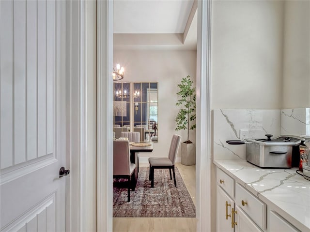 8047 Chilton Dr, Orlando, FL 32836 - dining room with a chandelier