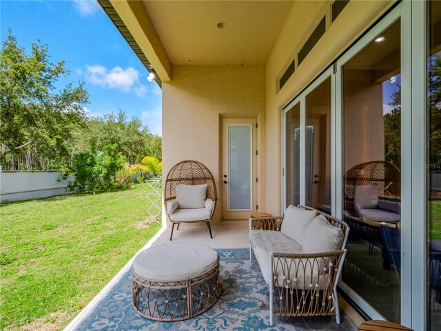8047 Chilton Dr, Orlando, FL 32836 - view of patio featuring an outdoor living space