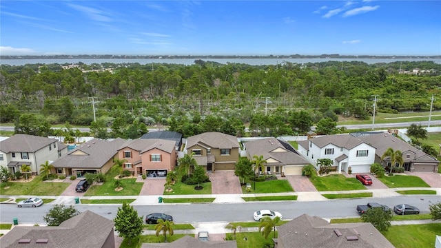aerial view of residential area