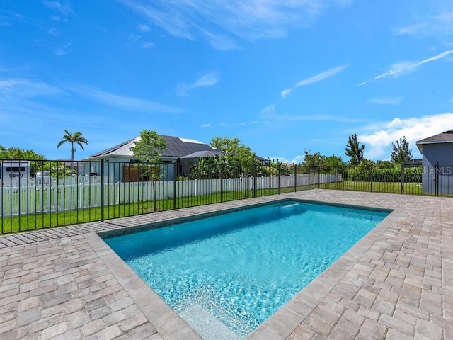 9257 King Hill St, Port Charlotte, FL 33981 - view of swimming pool featuring a fenced backyard and a patio area