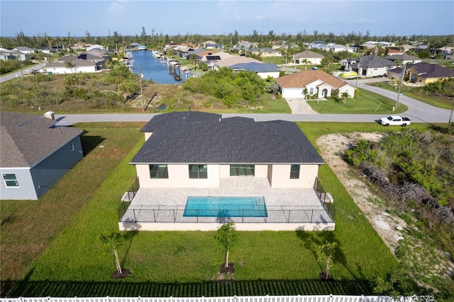 9257 King Hill St, Port Charlotte, FL 33981 - aerial view of residential area featuring a pool area
