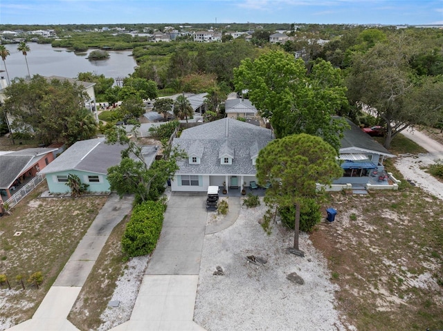 135 Florida Blvd, Crystal Beach, FL 34681 - aerial perspective of suburban area with a nearby body of water