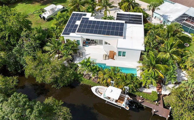 2408 Nassau St, Sarasota, FL 34231 - view from above of property with a nearby body of water